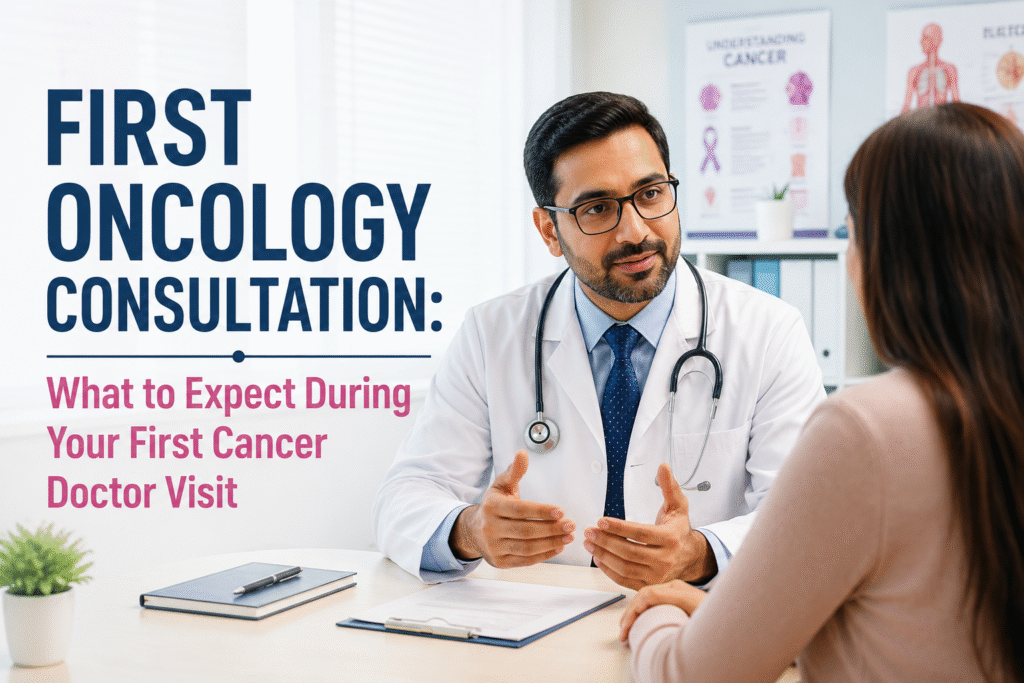 First oncology consultation at the clinic